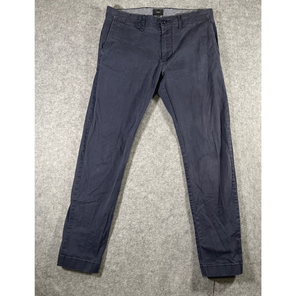 J.Crew Navy Blue Chino Pants Women W29 Straight Leg Casual Trousers